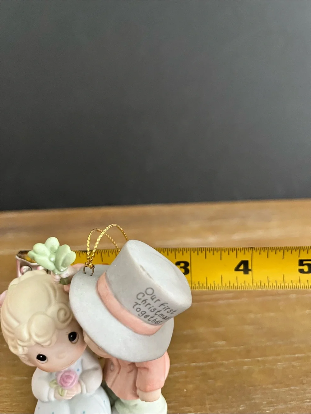 PRECIOUS MOMENT FIGURINE - OUR FIRST CHRISTMAS TOGETHER   ORNAMENT --- 878855